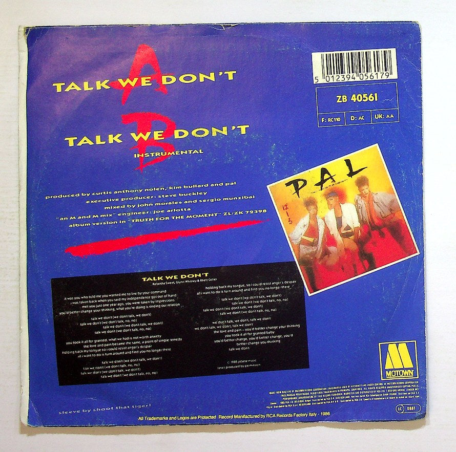 EBOND Pal (2) - Talk We Don't Vinile V129109