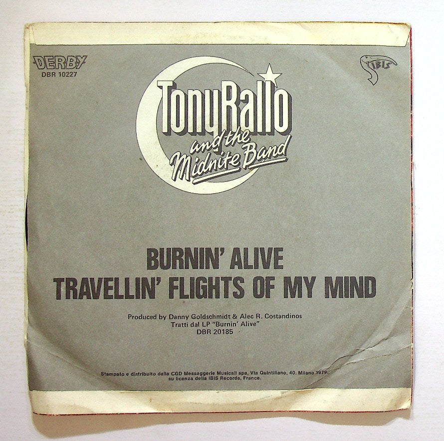 EBOND Tony Rallo & The Midnite Band - Burnin' Alive Vinile V129112