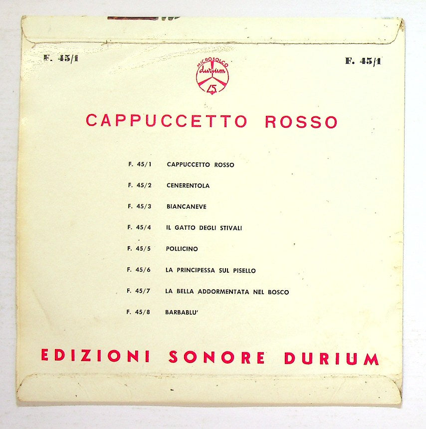 EBOND Maria Tibaldi Chiesa - Cappuccetto Rosso Vinile V129135