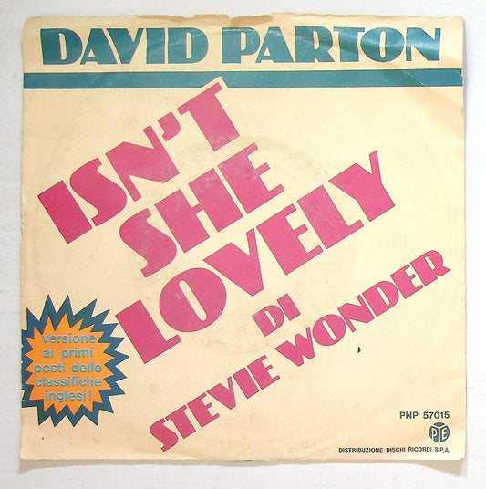 EBOND David Parton - Isn't She Lovely Vinile V129146