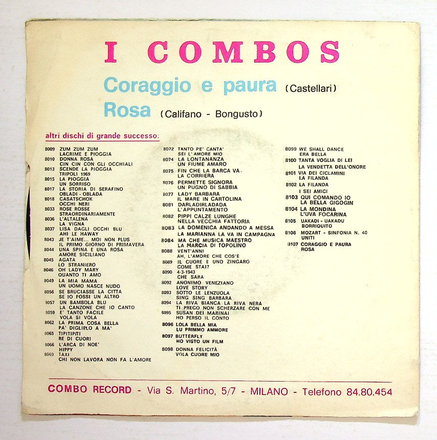 EBOND I Combos - Coraggio E Paura Vinile V129148