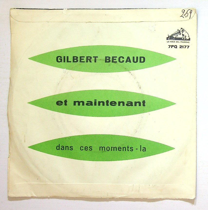 EBOND Gilbert Becaud - Et Maintenant / Dans Ces Moments-La Vinile V130060