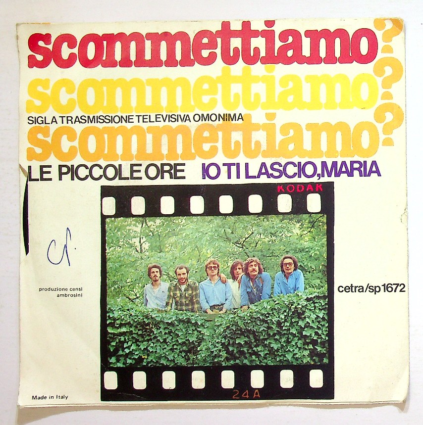 EBOND Le Piccole Ore - Scommettiamo? Vinile V130097