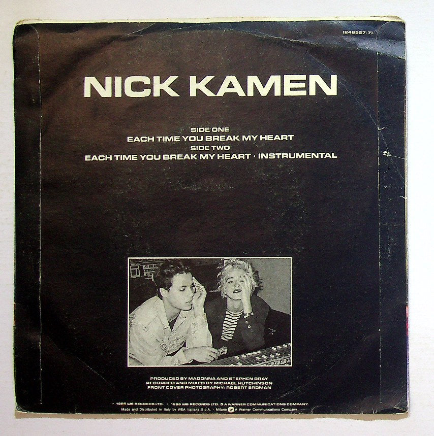 EBOND Nick Kamen - Each Time You Break My Heart Vinile V130119