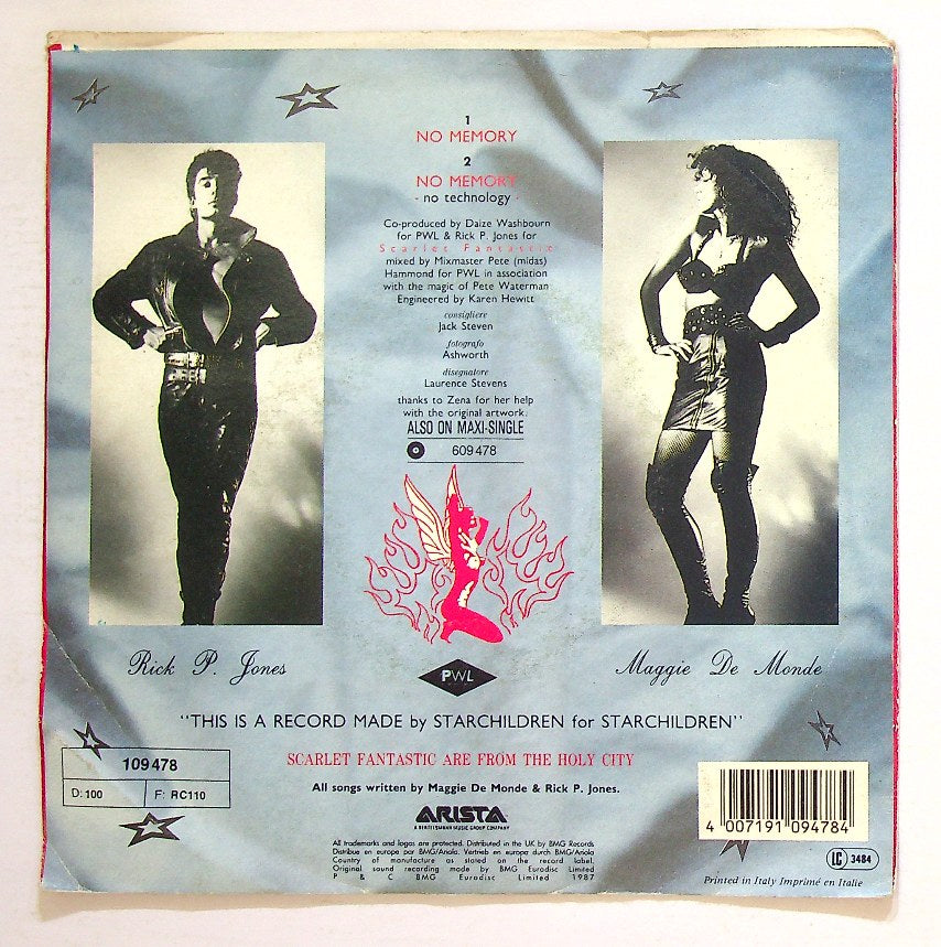 EBOND Scarlet Fantastic - No Memory Vinile V130139