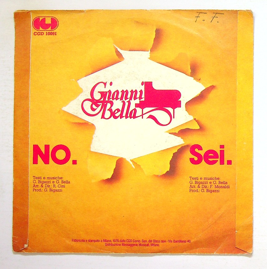 EBOND Gianni Bella - No Vinile V130144