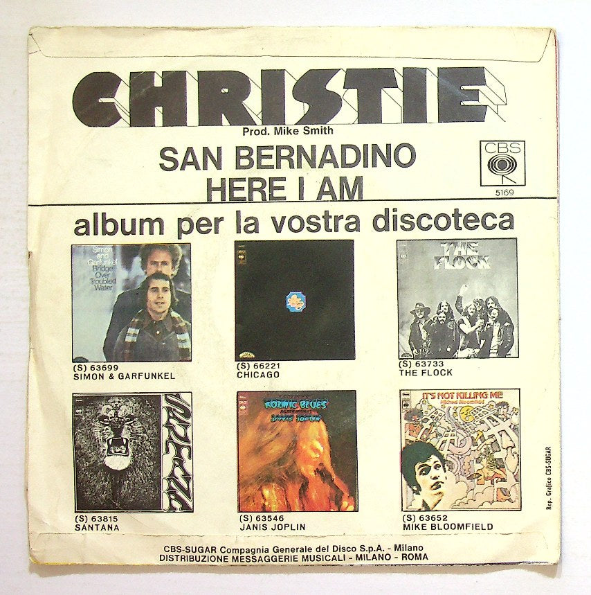 EBOND Christie - San Bernadino Vinile V131056