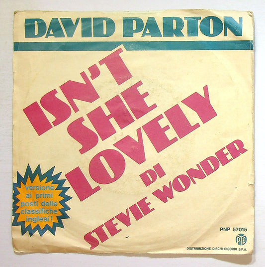 EBOND David Parton - Isn't She Lovely Vinile V131085