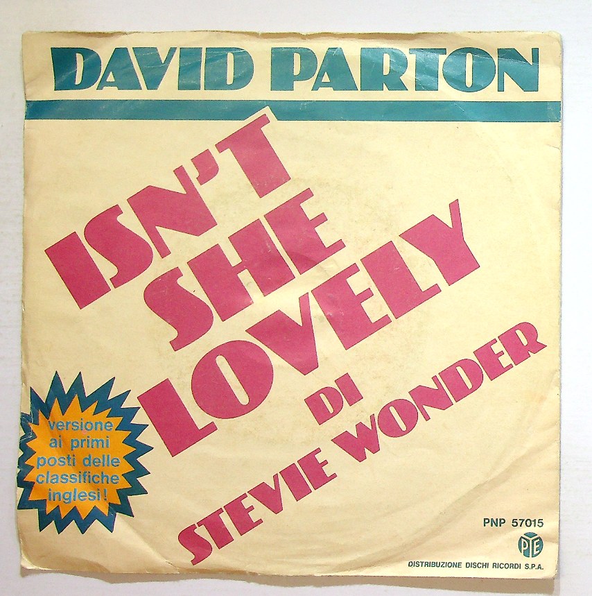 EBOND David Parton - Isn't She Lovely Vinile V131085