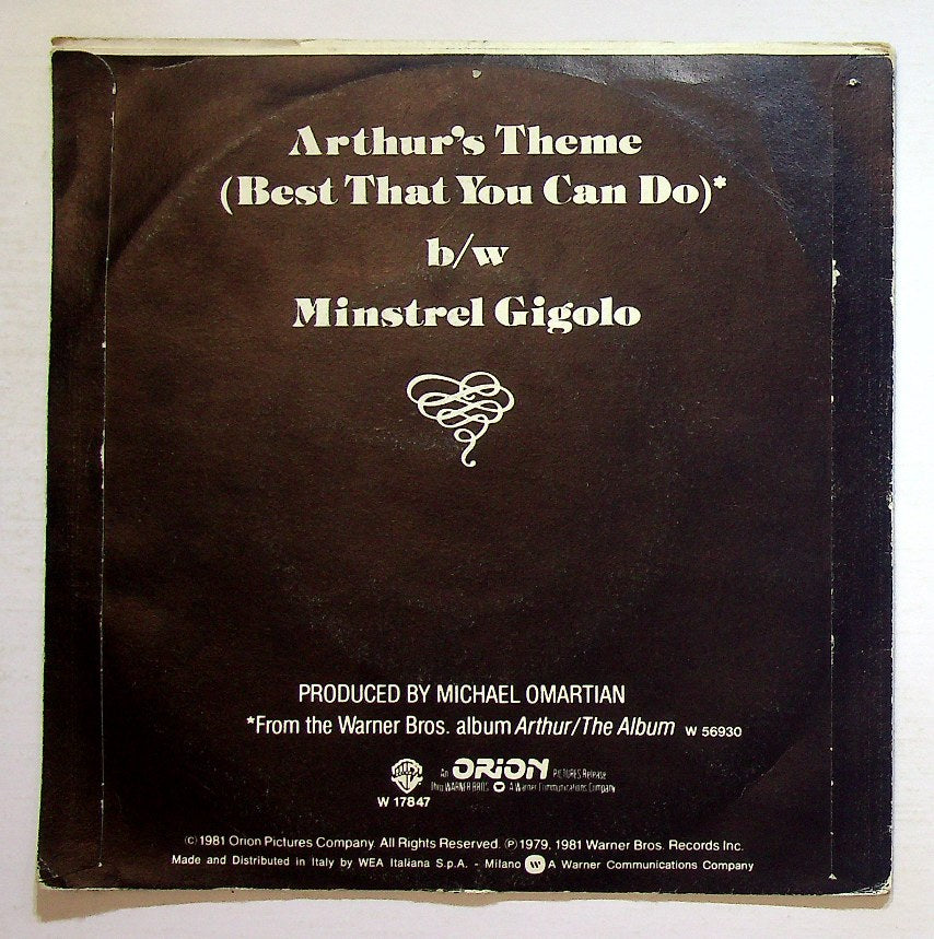 EBOND Christopher Cross - Arthur's Theme (Best That You Can Do) Vinile V131092