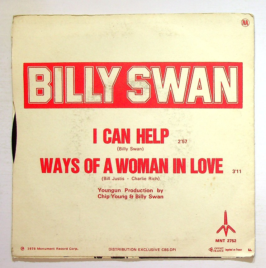 EBOND Billy Swan - I Can Help Vinile V131093