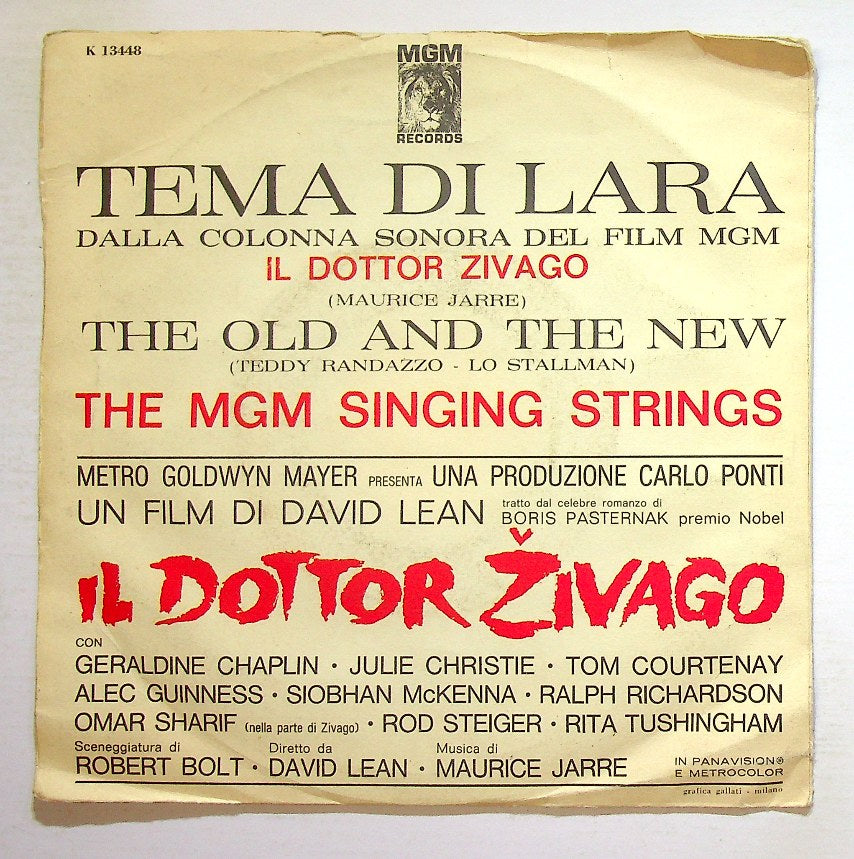 EBOND The Mgm Singing Strings - Tema Di Lara Vinile V131116