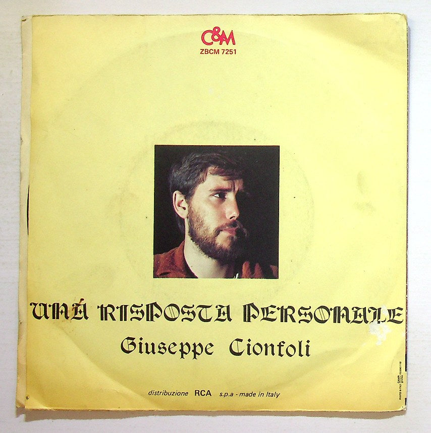 EBOND Giuseppe Cionfoli - Solo Grazie Vinile V131129