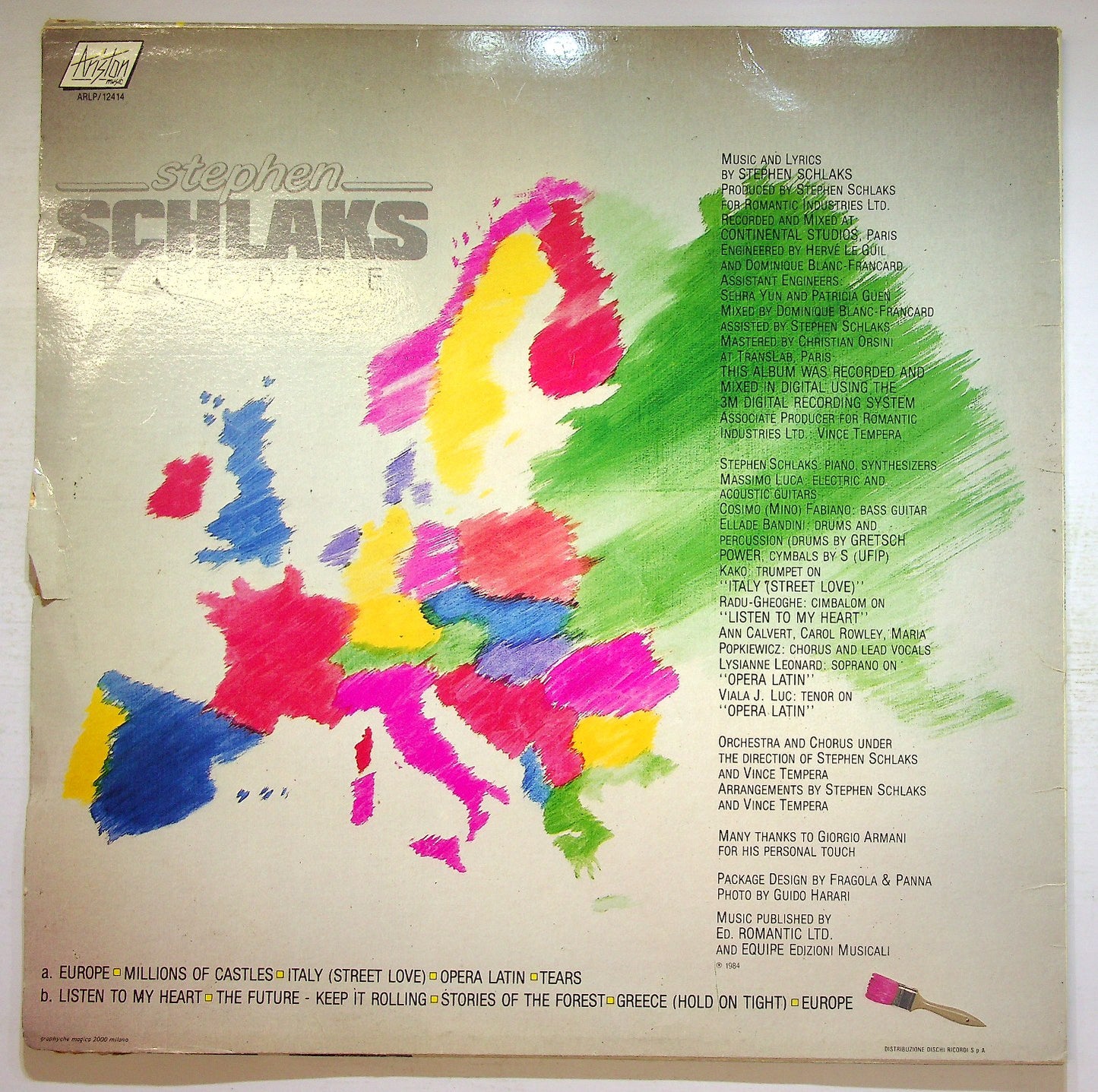 EBOND Stephen Schlaks - Europe Vinile V132024