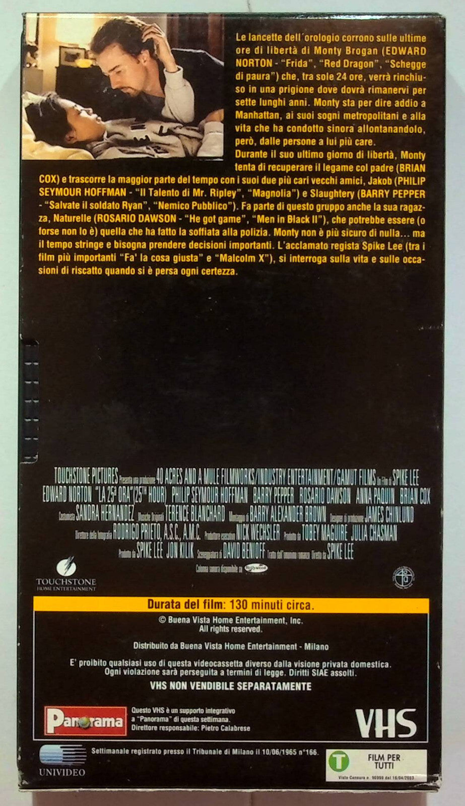 EBOND La 25a Ora Editoriale VHS VH000028