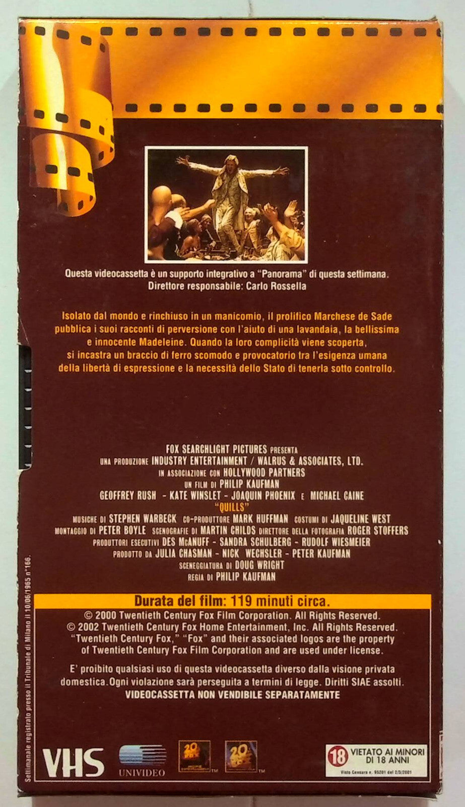 EBOND Quills - La Penna Dello Scandalo Editoriale VHS VH000029