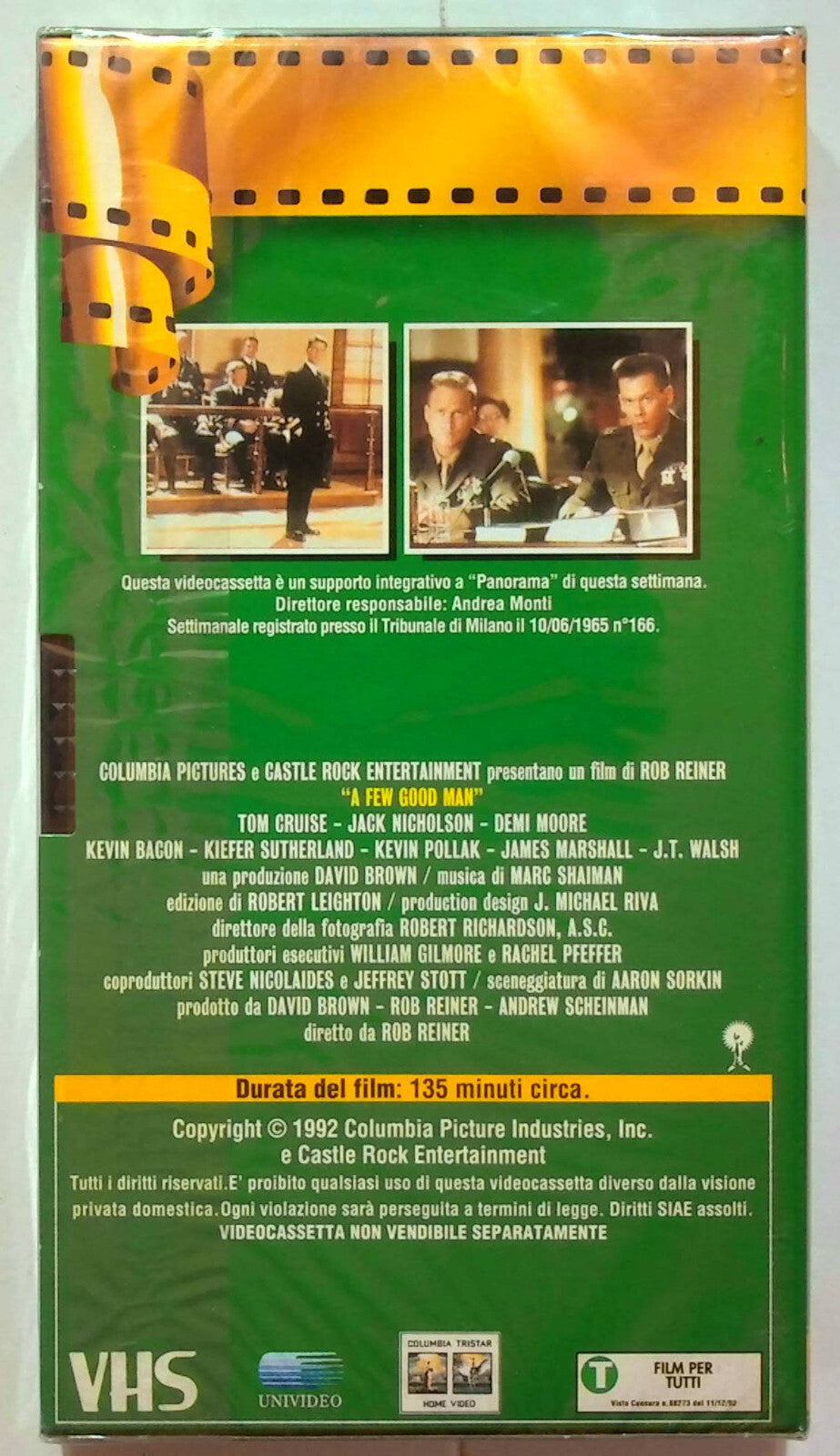 EBOND Codice D'onore (1992) Editoriale VHS VH000034