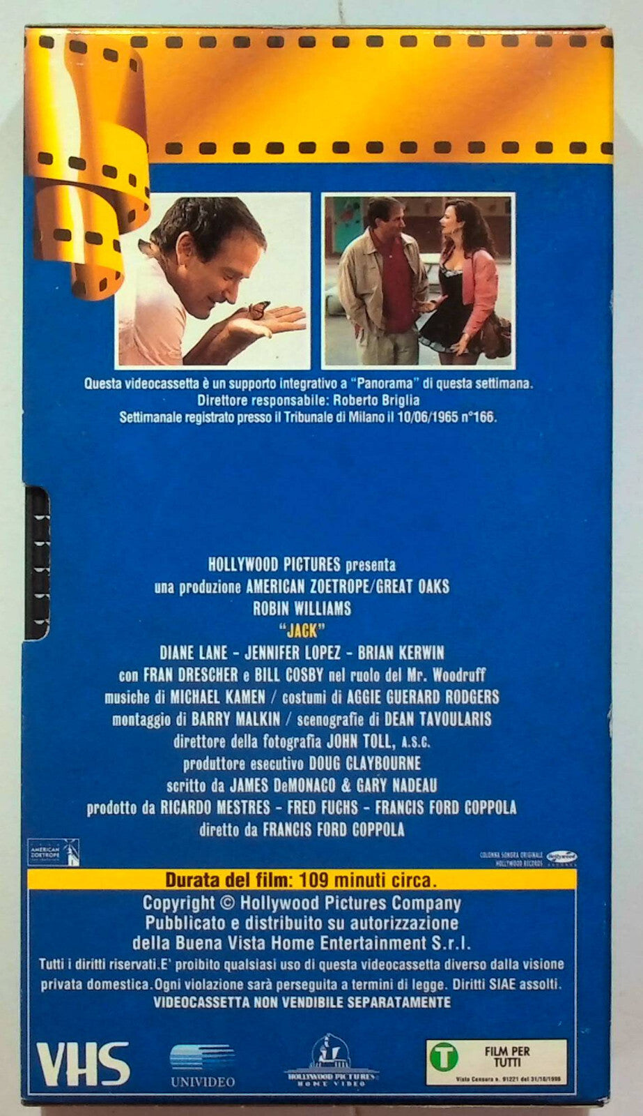 EBOND Jack (1996) Editoriale VHS VH000038