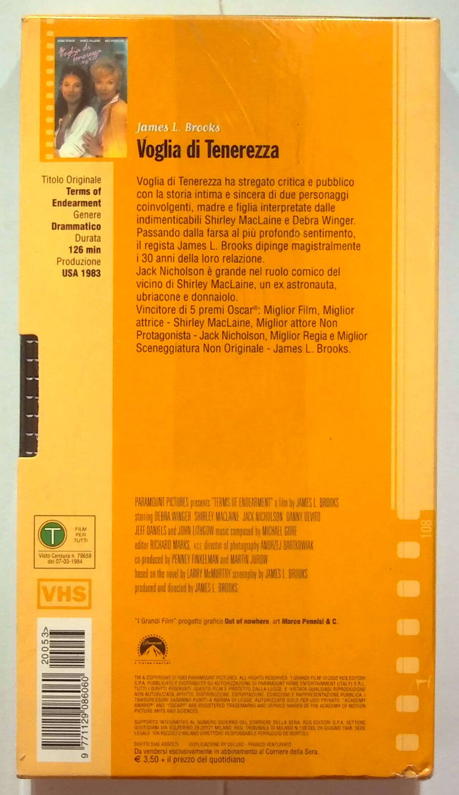 EBOND Voglia Di Tenerezza Editoriale VHS VH000053