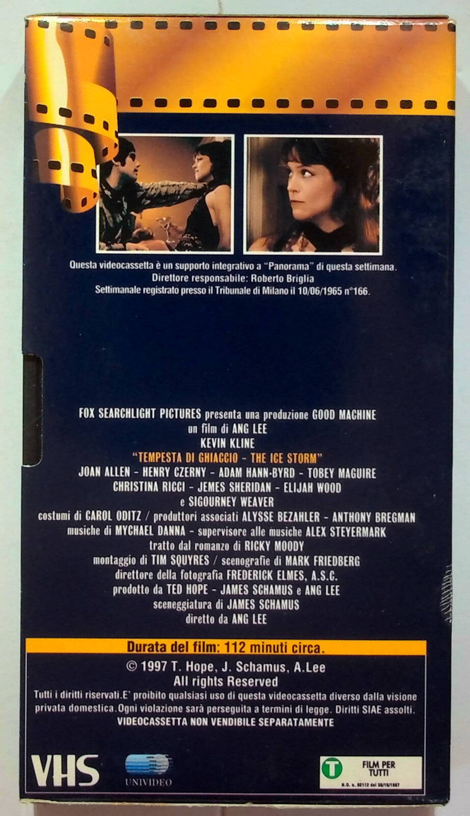 EBOND Tempesta Di Ghiaccio Editoriale VHS VH000059