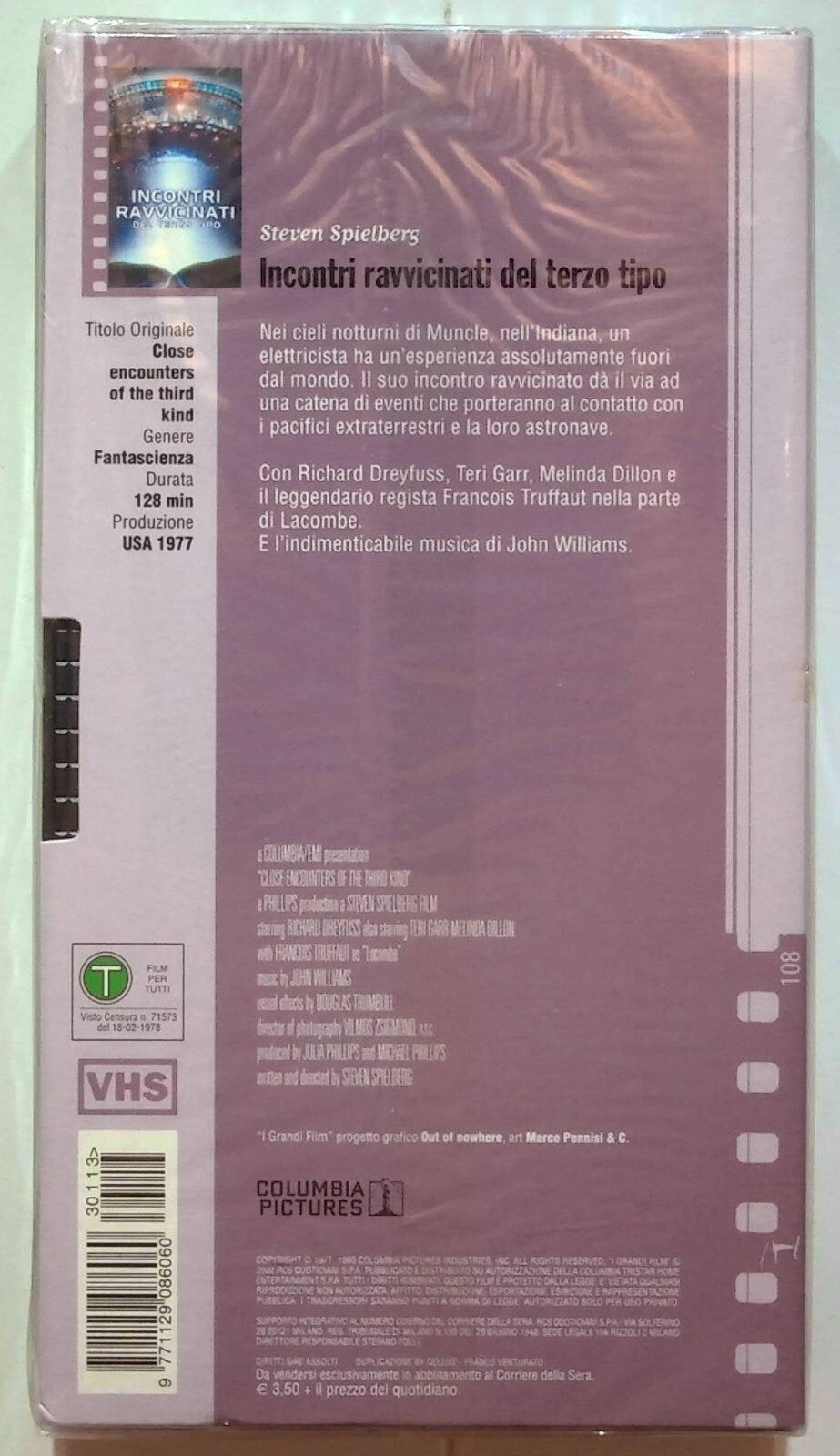 EBOND Incontri Ravvicinati Del Terzo Tipo Editoriale VHS VH000069