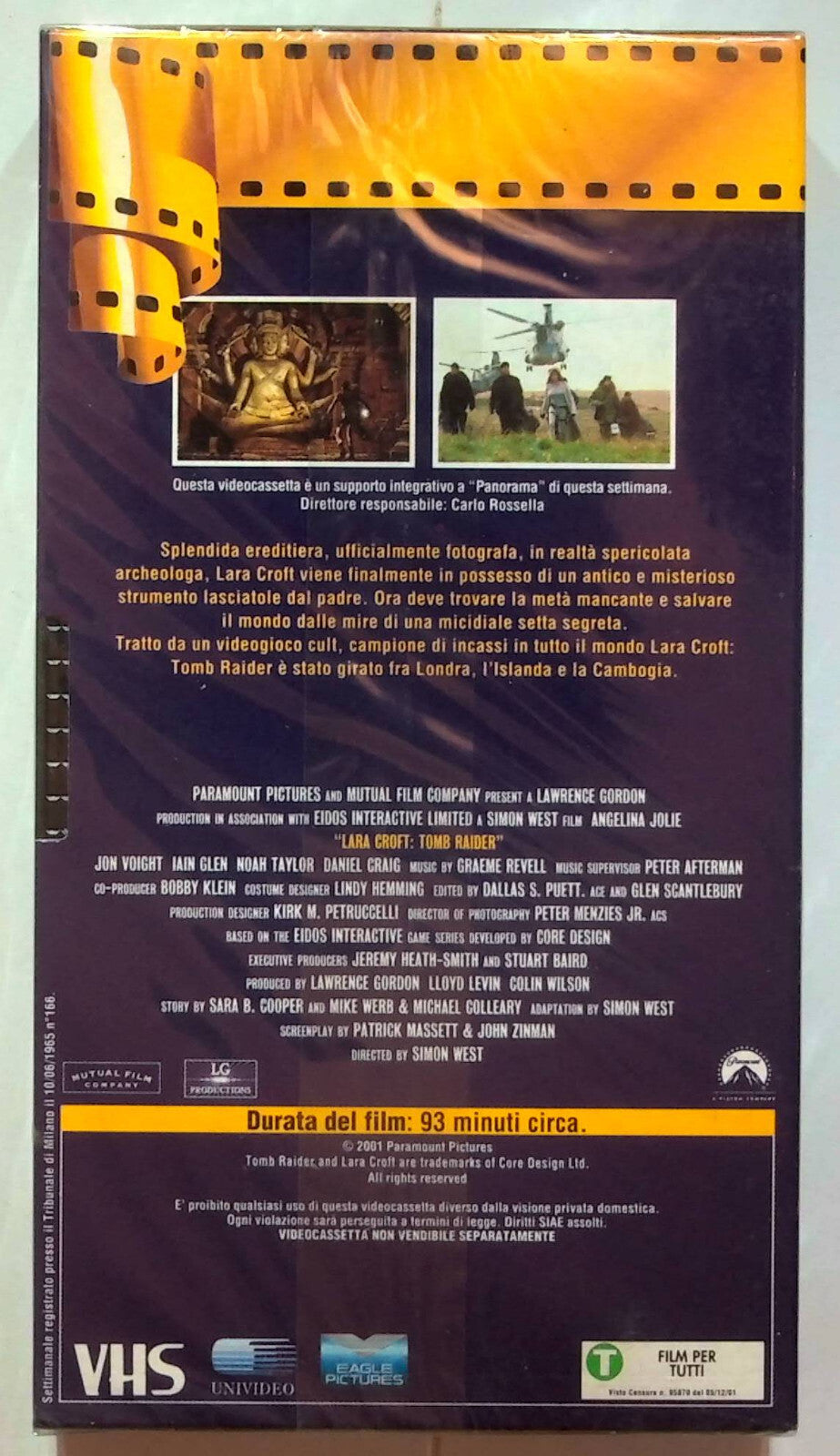 EBOND Lara Croft Tomb Raider Editoriale VHS VH000073