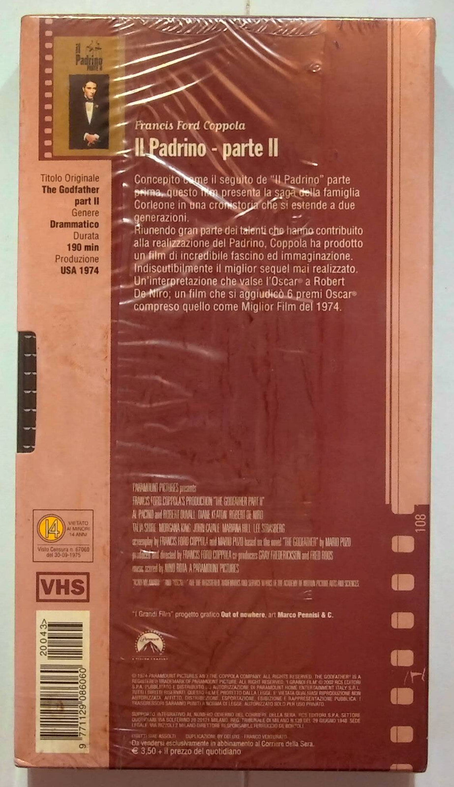 EBOND Il Padrino Parte 2 Editoriale VHS VH000106