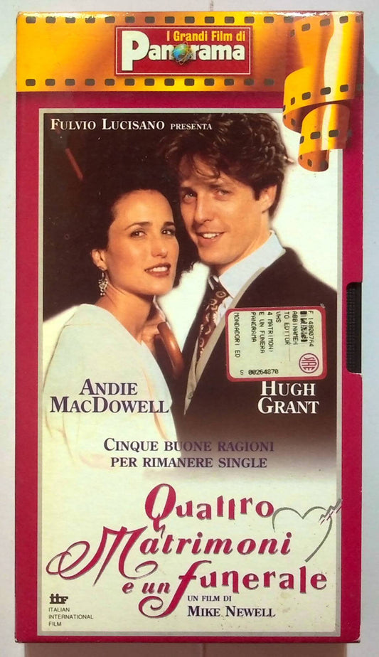 EBOND Quattro Matrimoni E Un Funerale Editoriale VHS VH000119