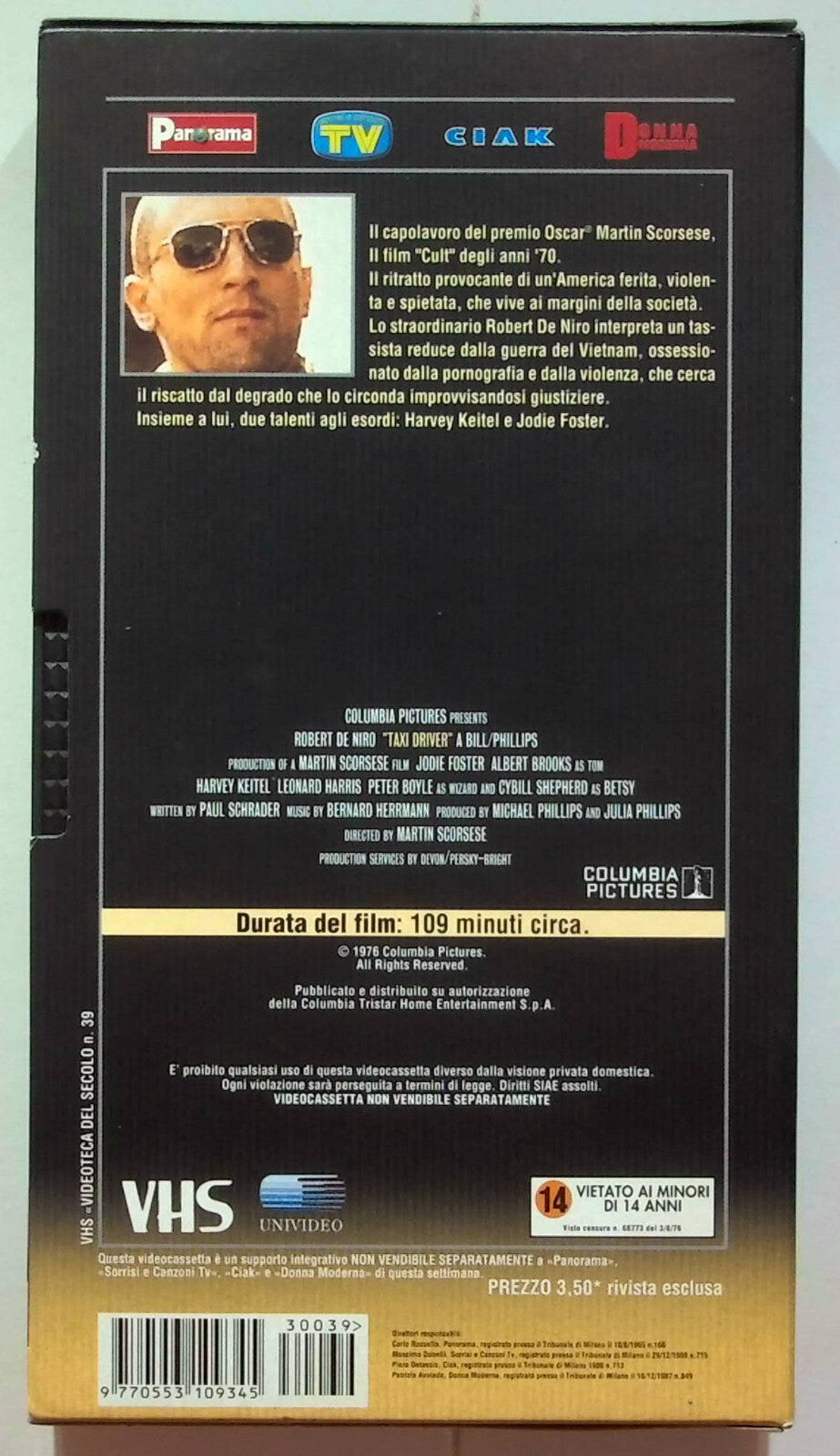 EBOND Taxi Driver Editoriale VHS VH000121