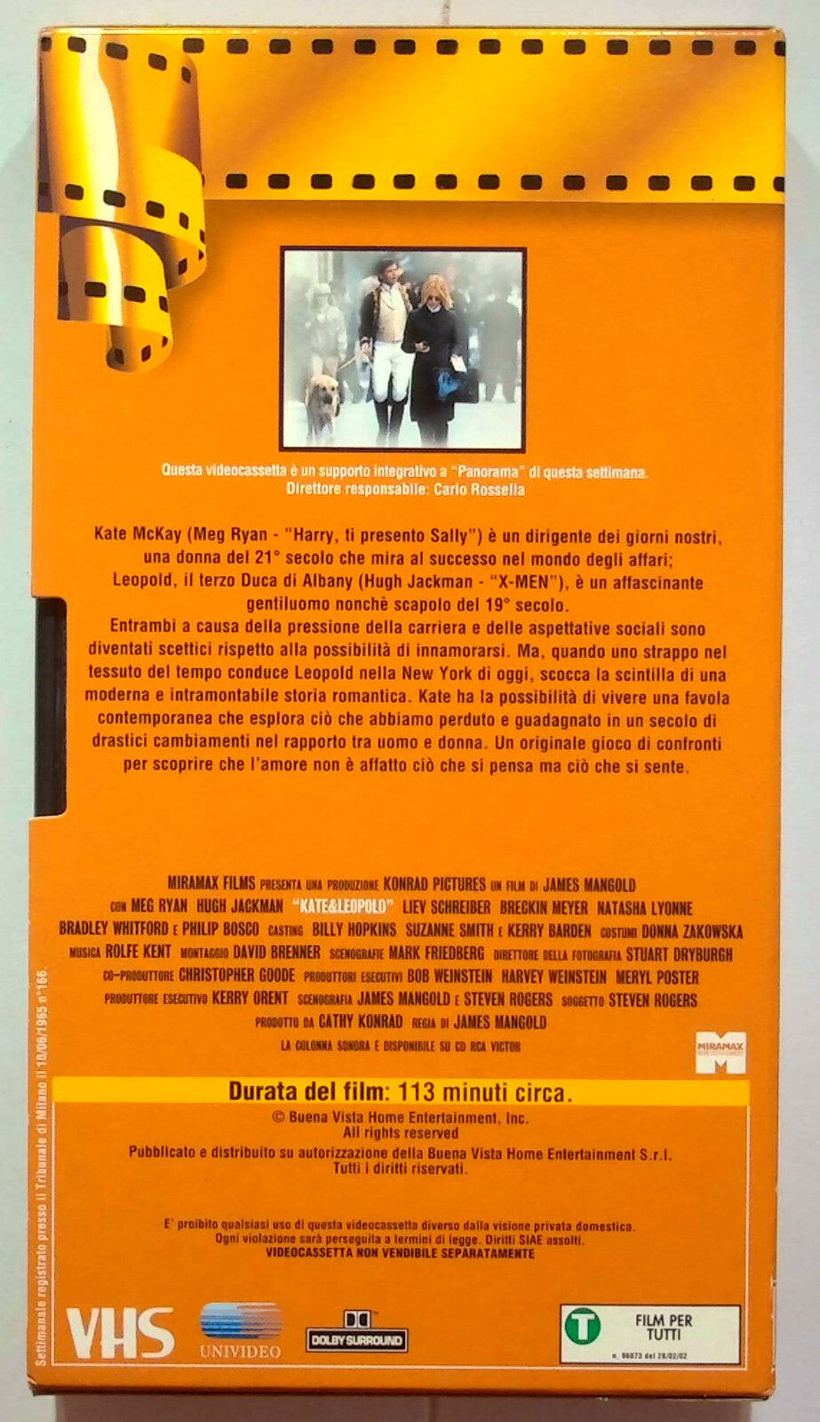 EBOND Kate & Leopold Editoriale VHS VH000126