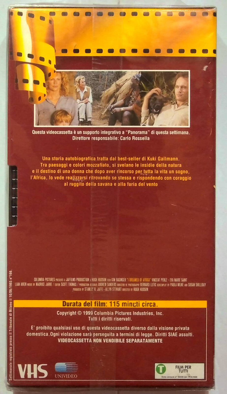 EBOND Sognando L'africa Editoriale VHS VH000138