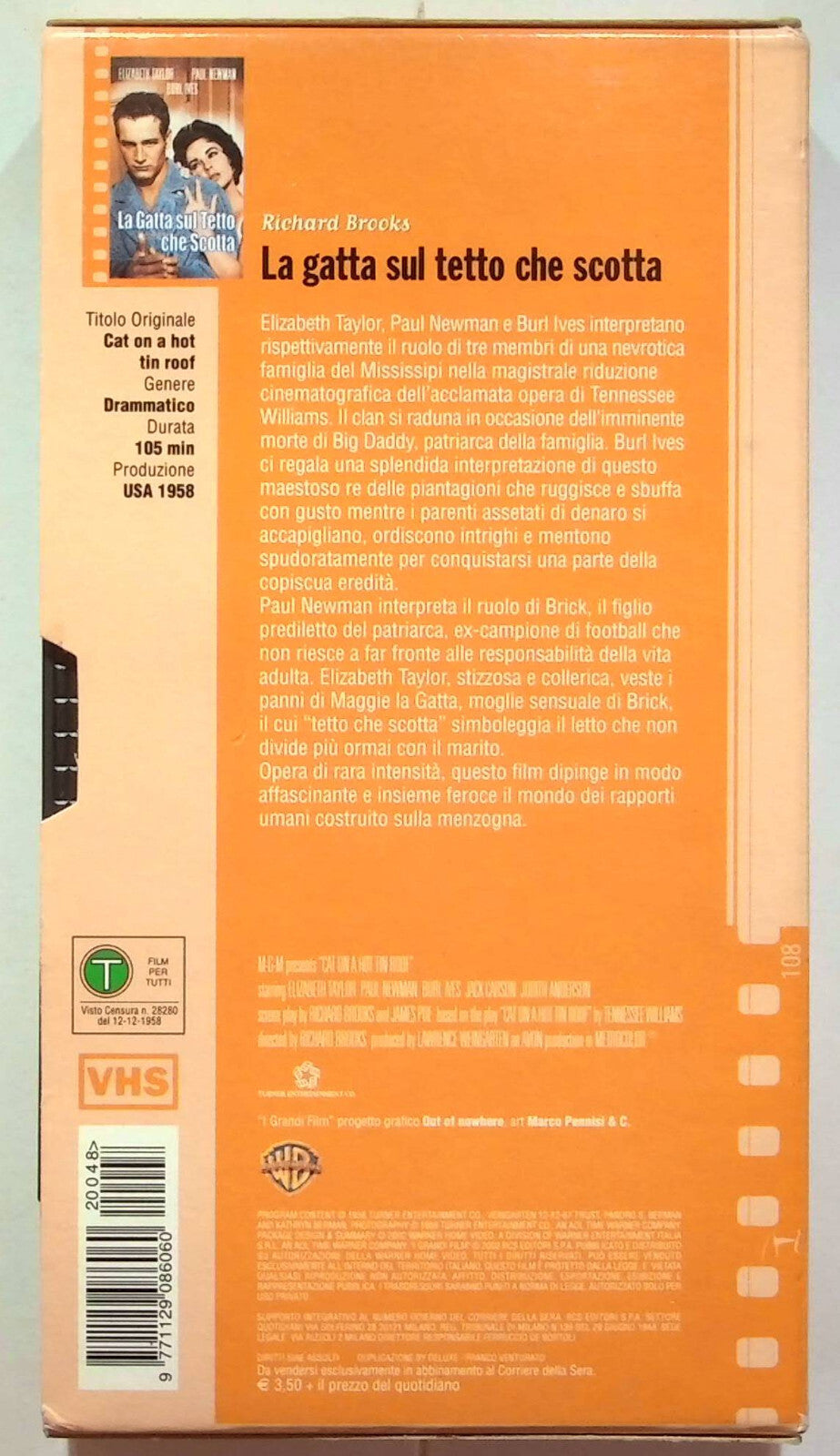 EBOND La Gatta Sul Tetto Che Scotta Editoriale VHS VH000143