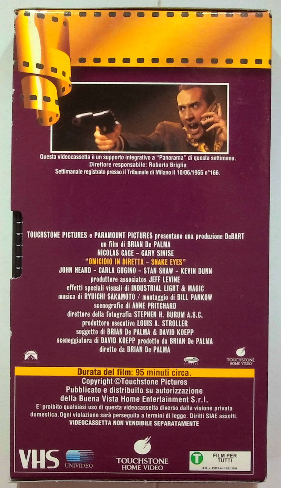 EBOND Omicidio In Diretta Editoriale VHS VH000167