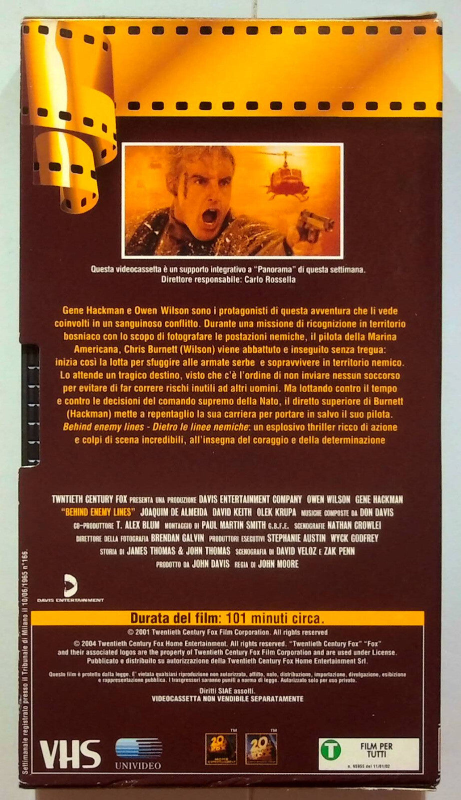 EBOND Behind Enemy Lines - Dietro Le Linee Nemiche Editoriale VHS VH000177