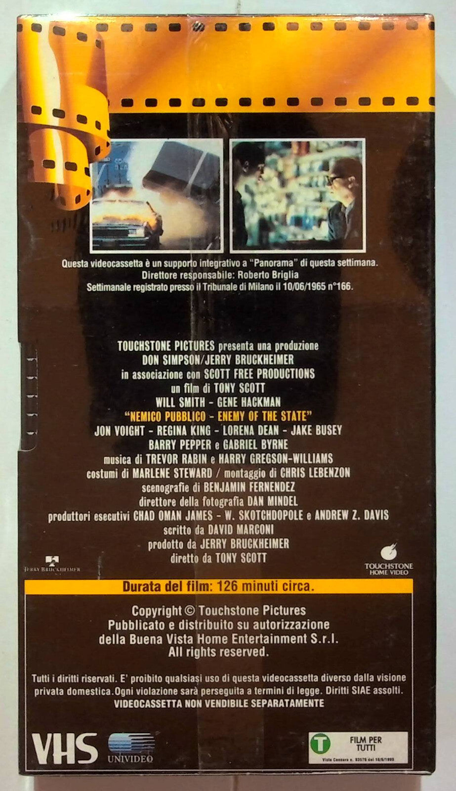 EBOND Nemico Pubblico Editoriale VHS VH000188