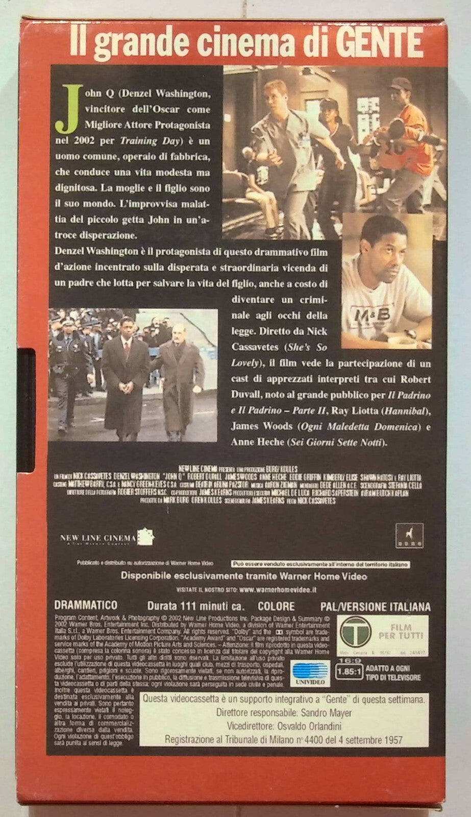 EBOND John Q Editoriale VHS VH000191