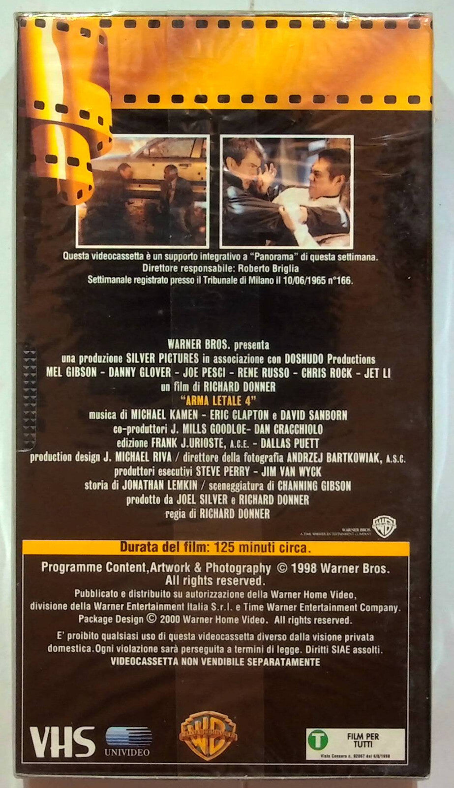 EBOND Arma Letale 4 Editoriale VHS VH000228