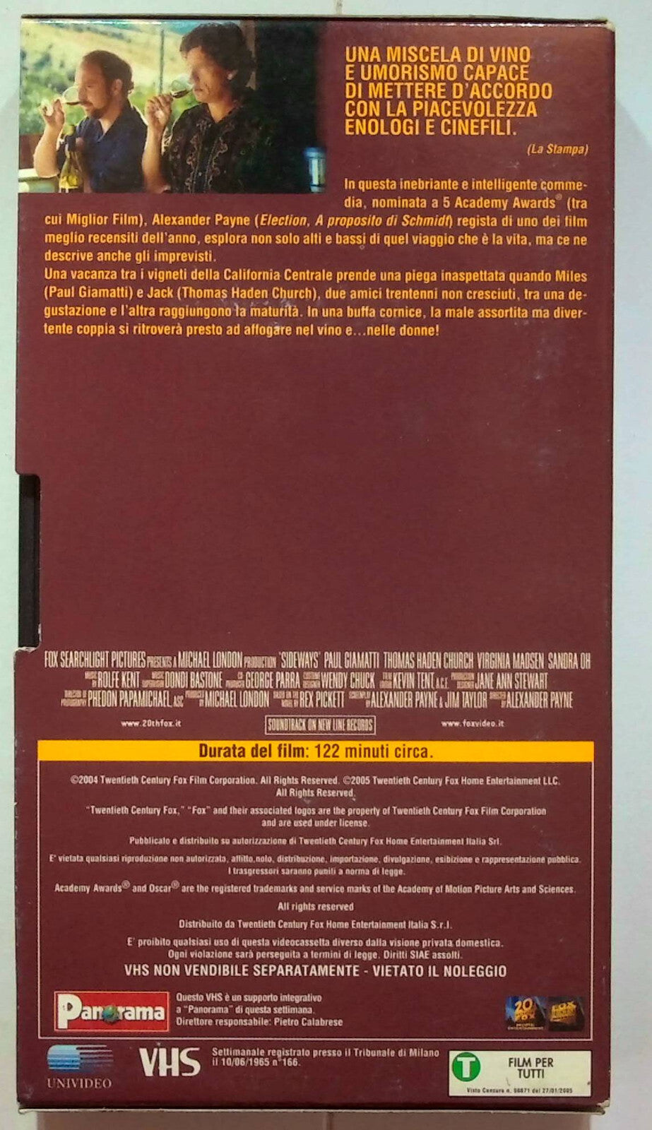EBOND Sideways - In Viaggio Con Jack Editoriale VHS VH000268