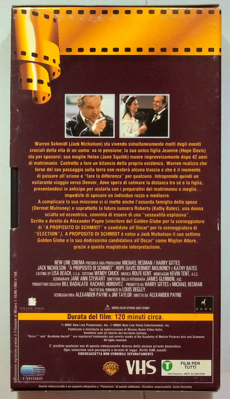 EBOND A Proposito Di Schmidt Editoriale VHS VH000279