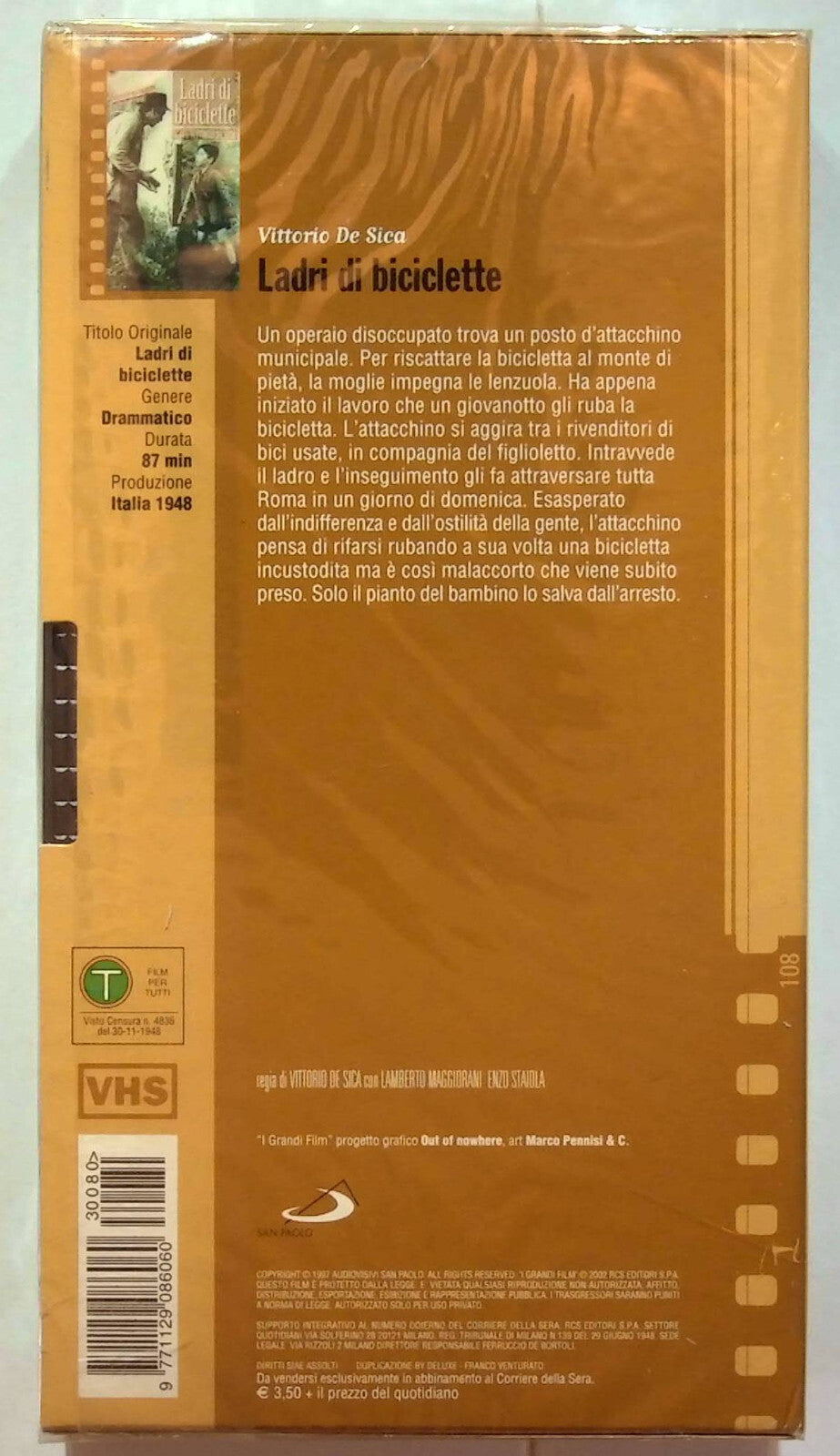 EBOND Ladri Di Biciclette Editoriale VHS VH000281