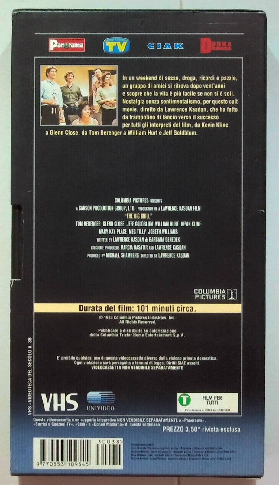 EBOND Il Grande Freddo Editoriale VHS VH000283