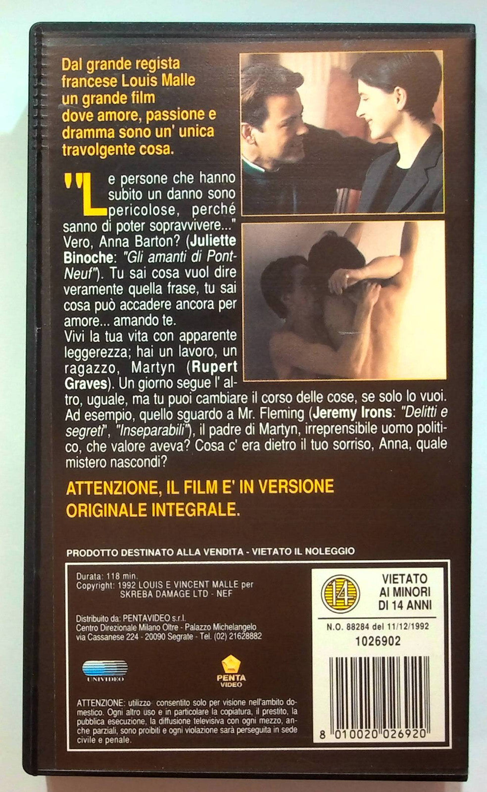EBOND Il Danno VHS VH000375