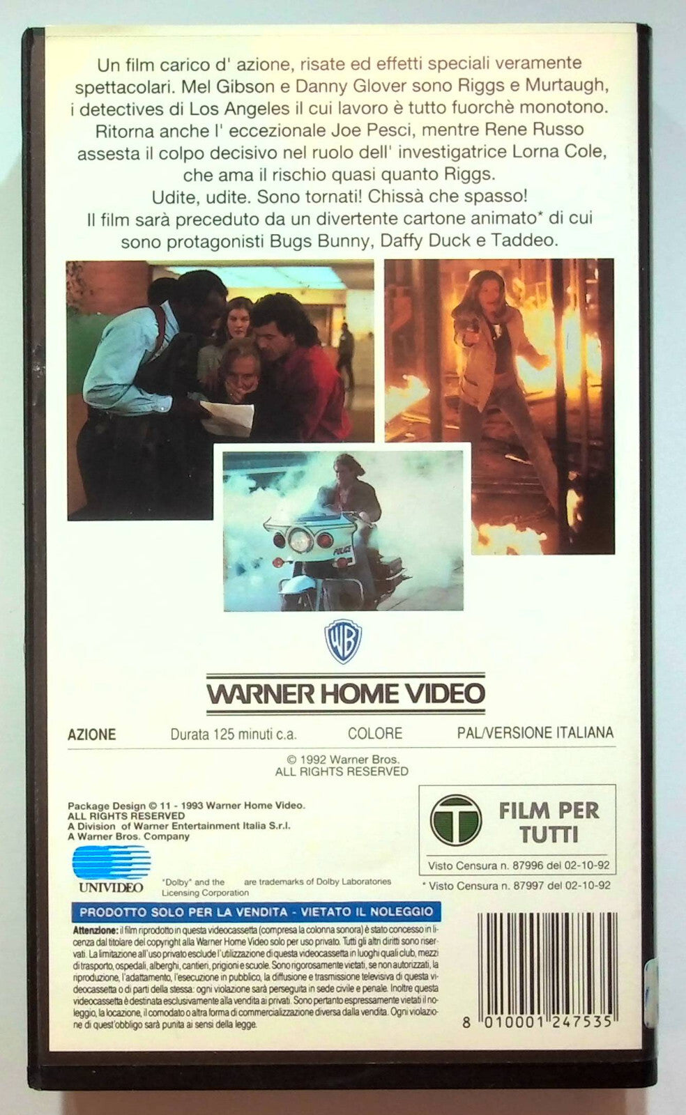 EBOND Arma Letale 3 VHS VH000383