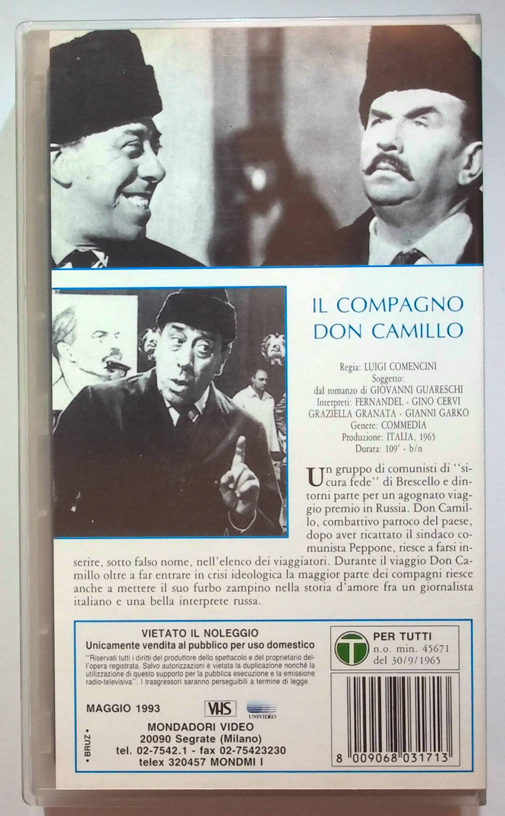 EBOND Il Compagno Don Camillo VHS VH000421