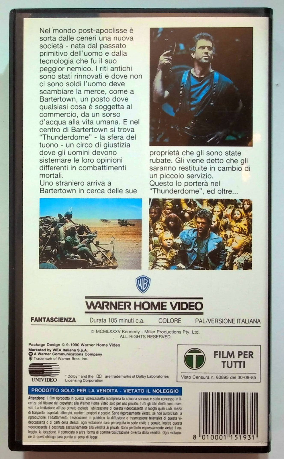 EBOND Mad Max Oltre La Sfera Del Tuono VHS VH000431