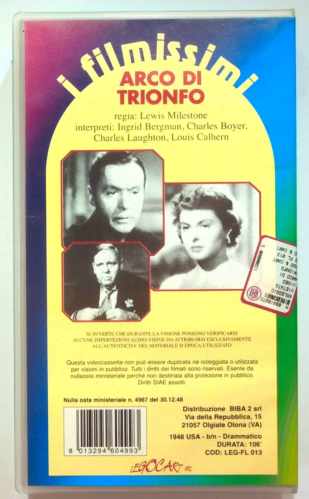 EBOND Arco Di Trionfo VHS VH000463