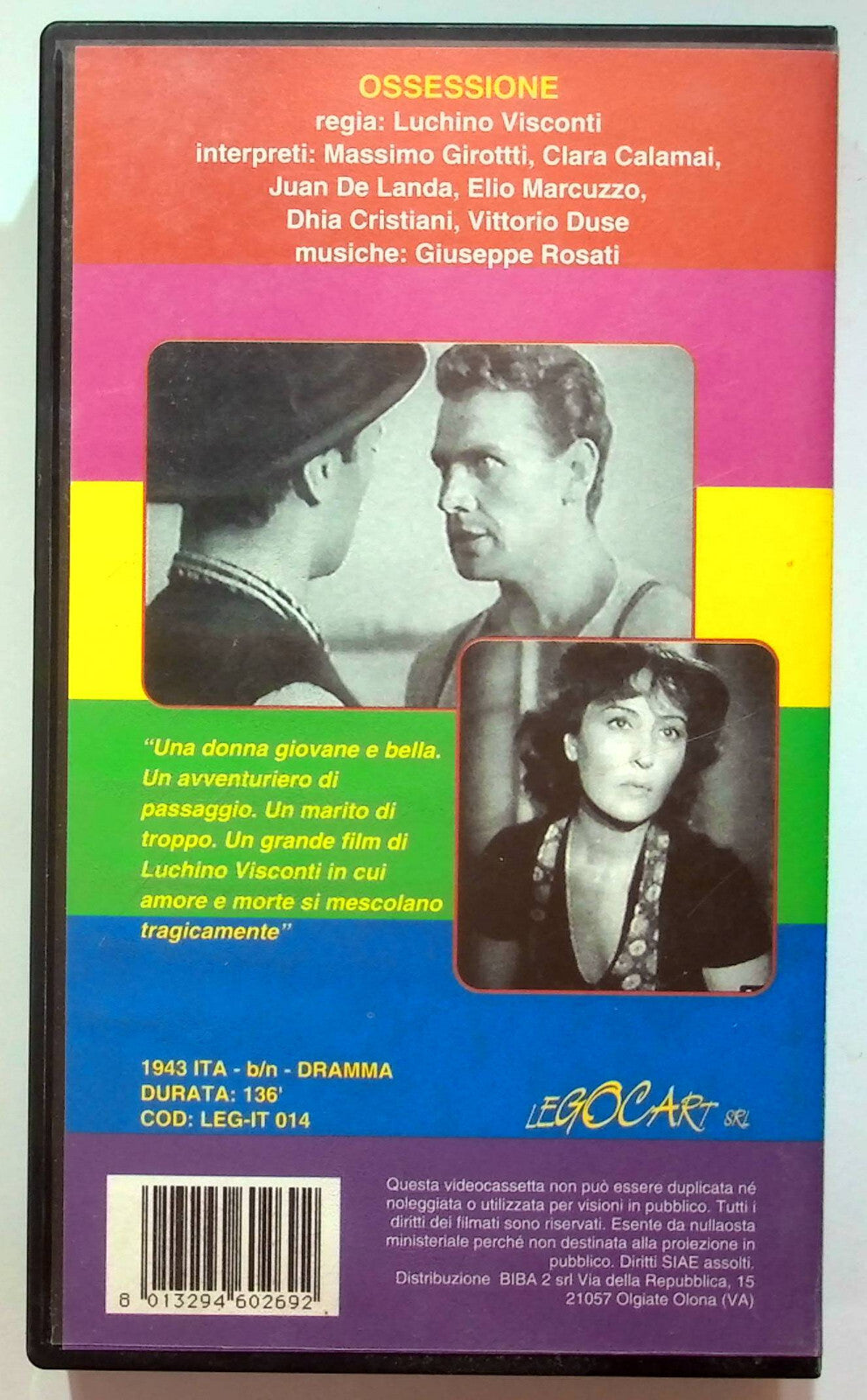 EBOND Ossessione VHS VH000470