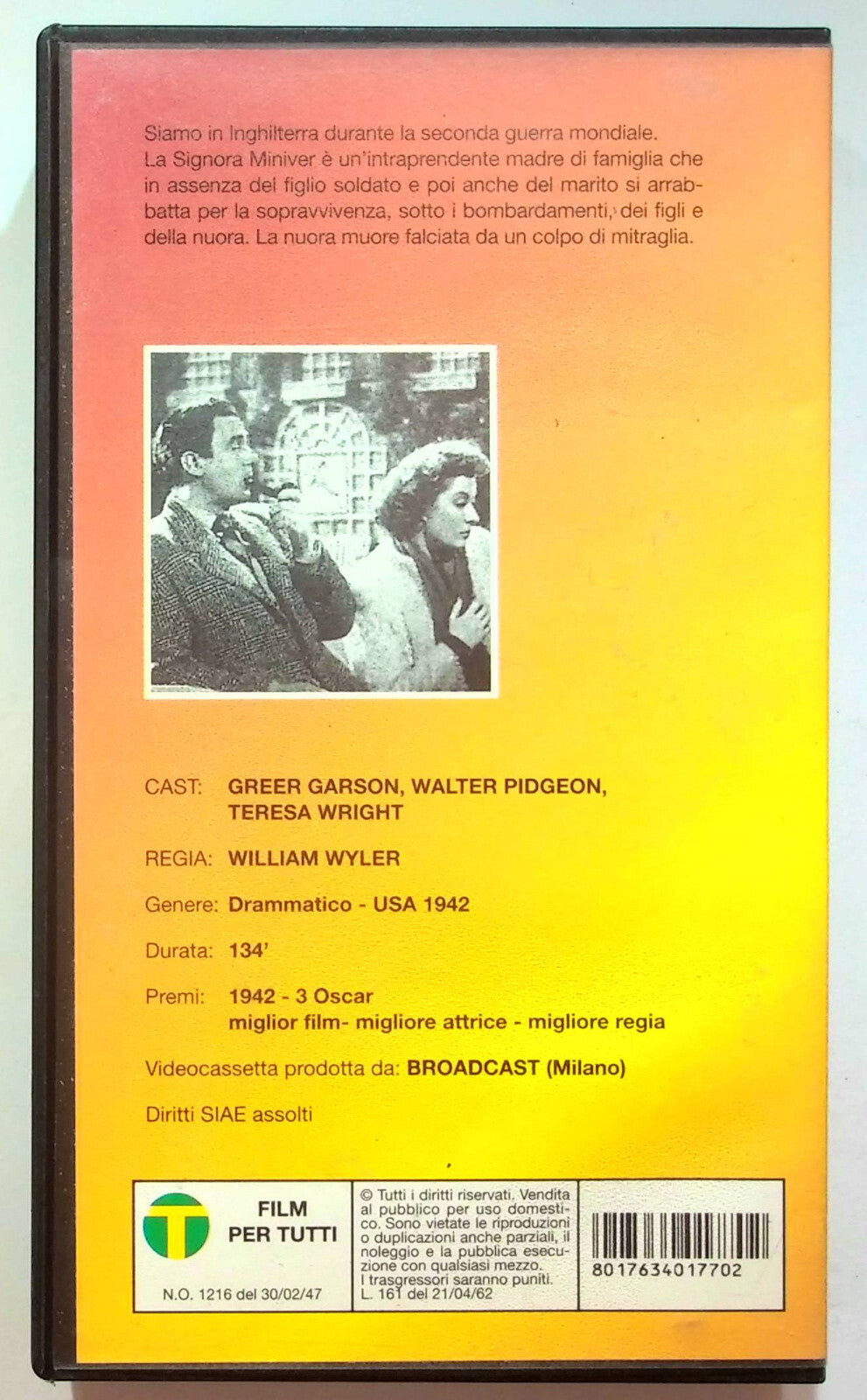 EBOND La Signora Miniver VHS VH000477