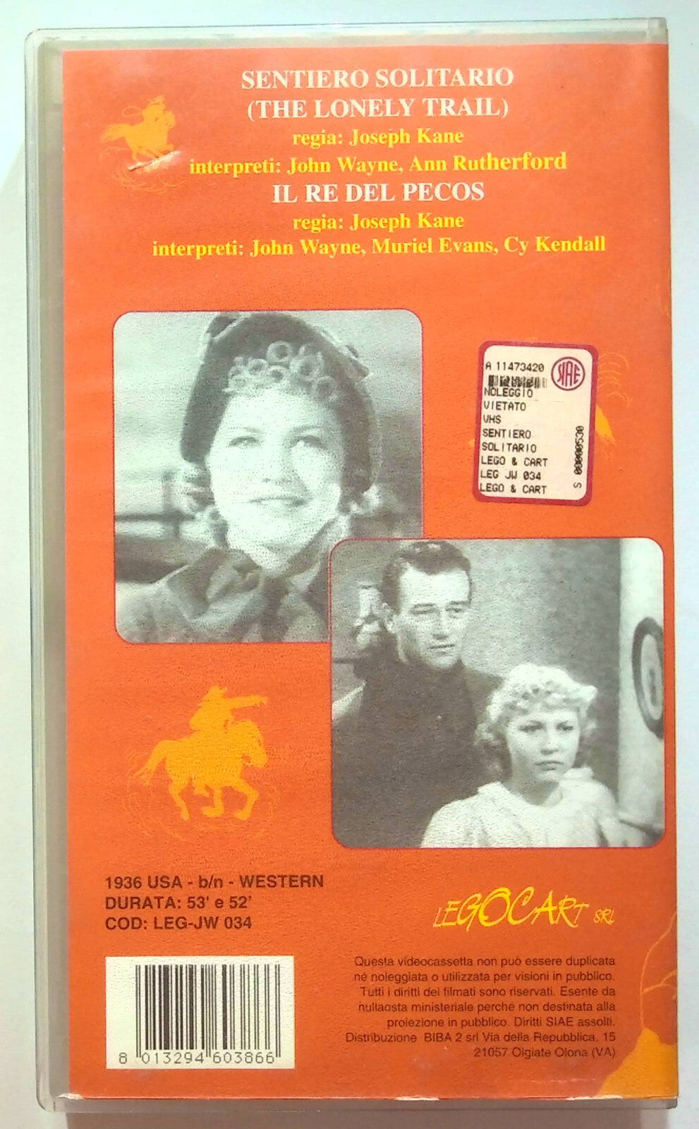 EBOND Sentiero Solitario - Il Re Del Pecos VHS VH000481