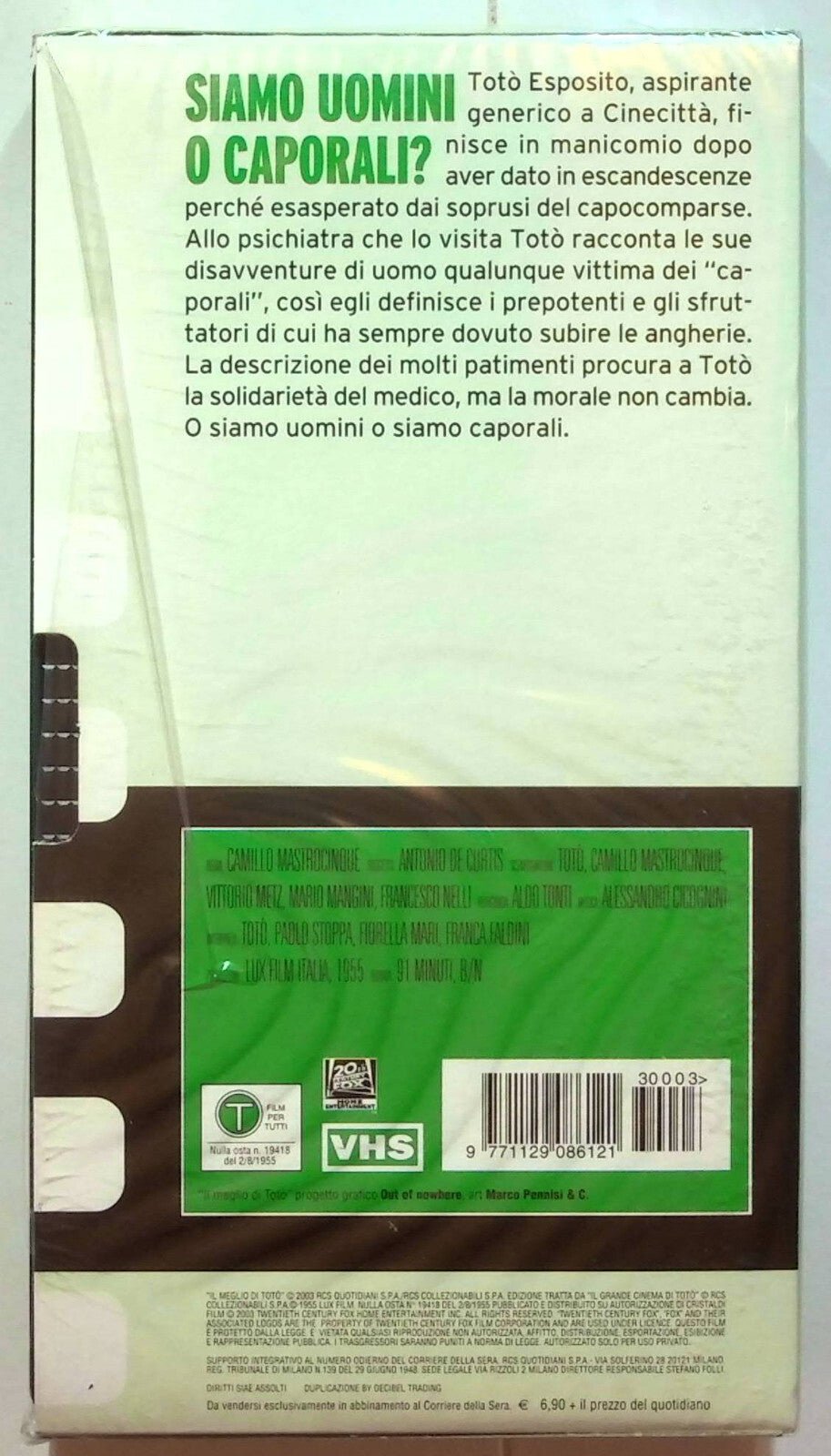 EBOND Siamo Uomini o Caporali Editoriale VHS VH000573